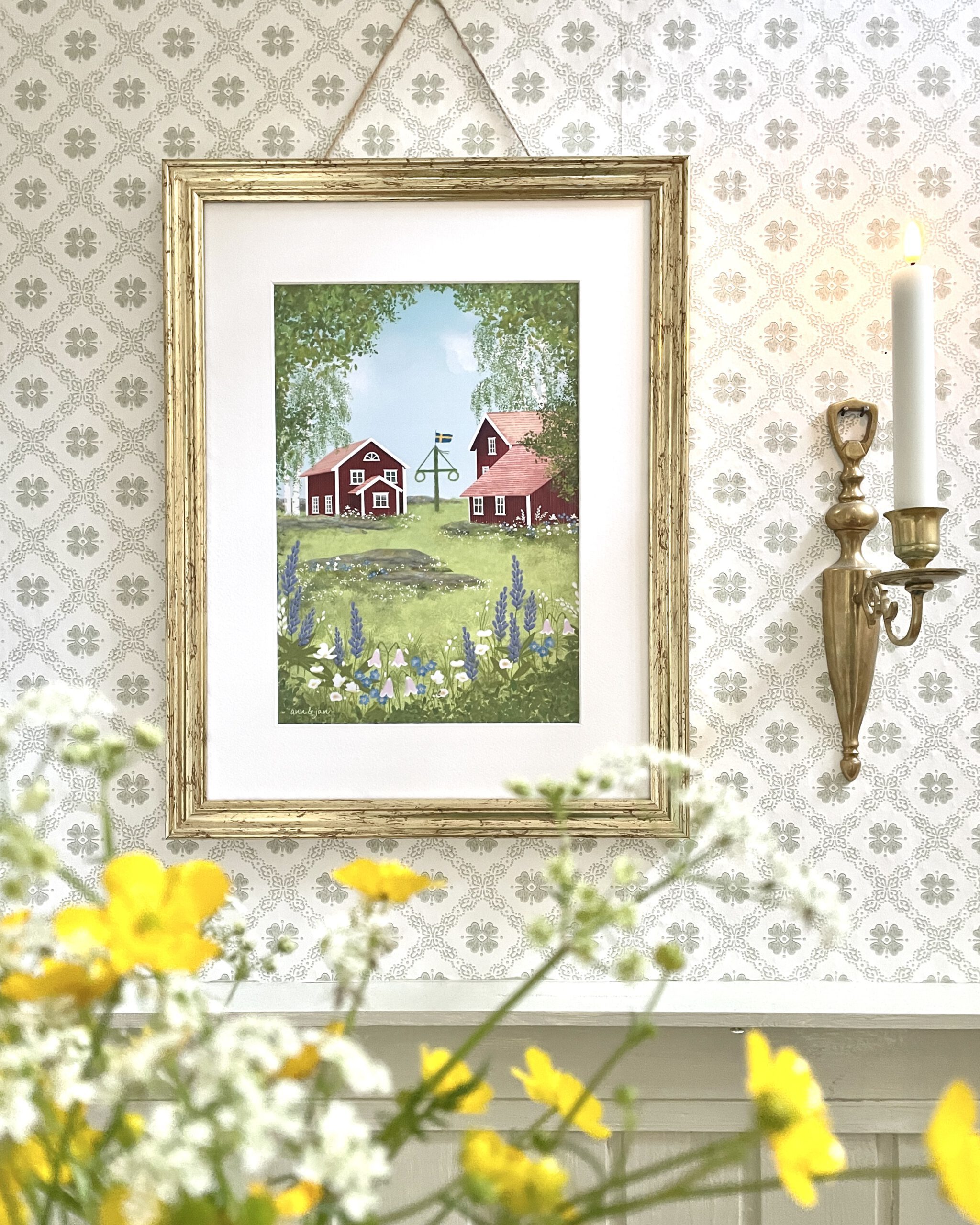 Kunstdruck Mittsommer als Wanddekoration von Ann und Jan
