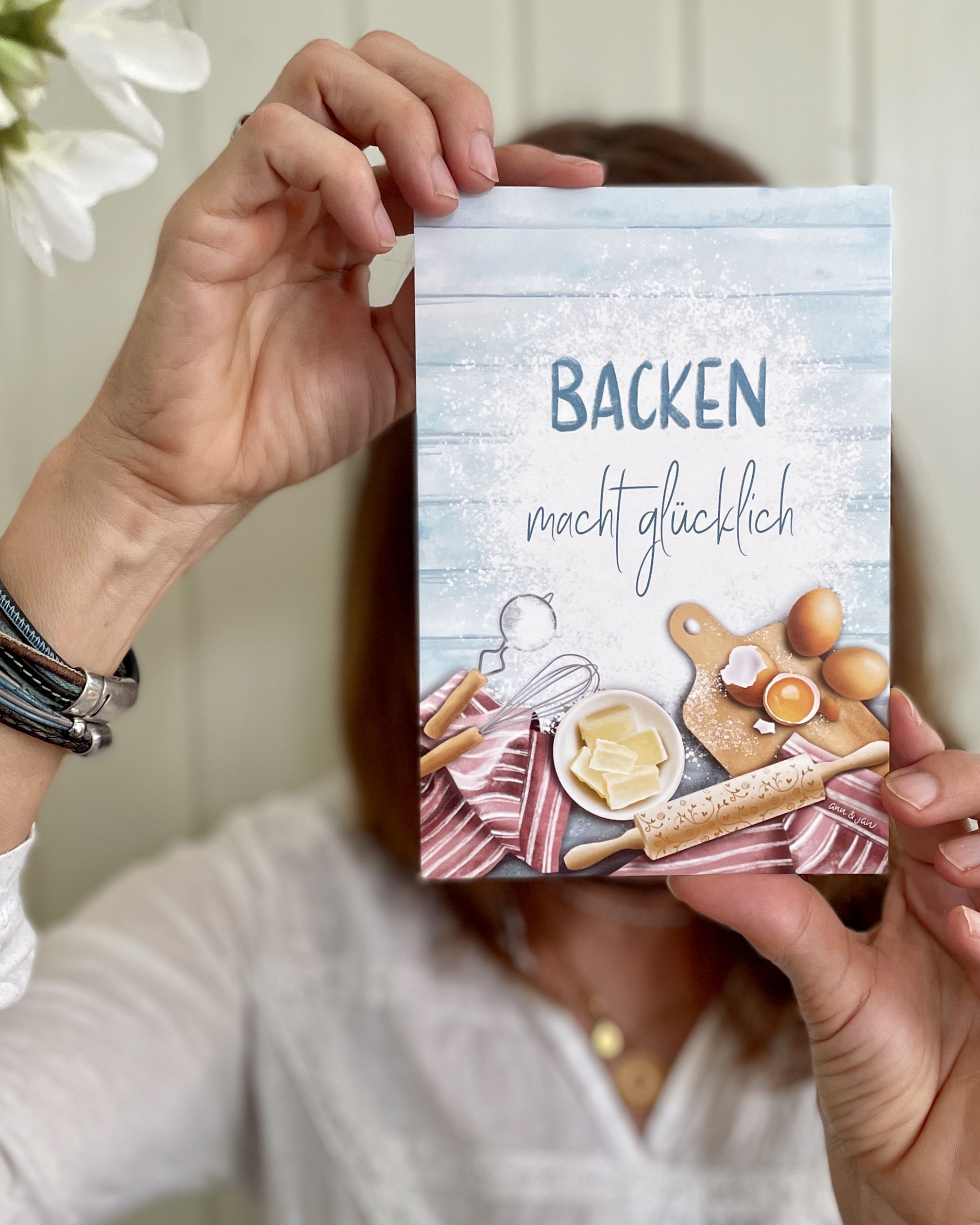 Große Postkarte „Backen macht glücklich" – Bild 2
