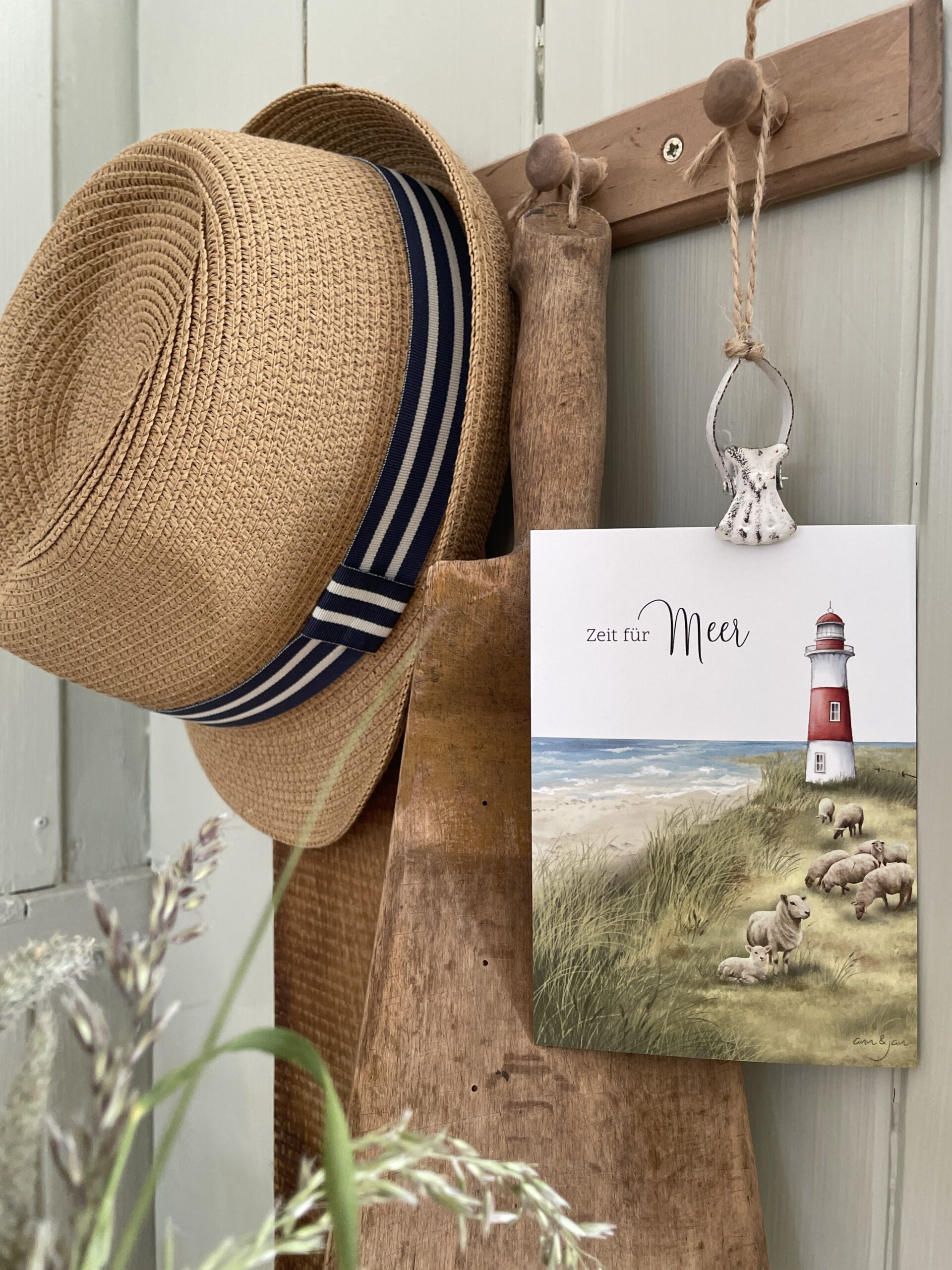 Postkarte „Zeit für Meer" – Deich & Leuchtturm – Bild 3