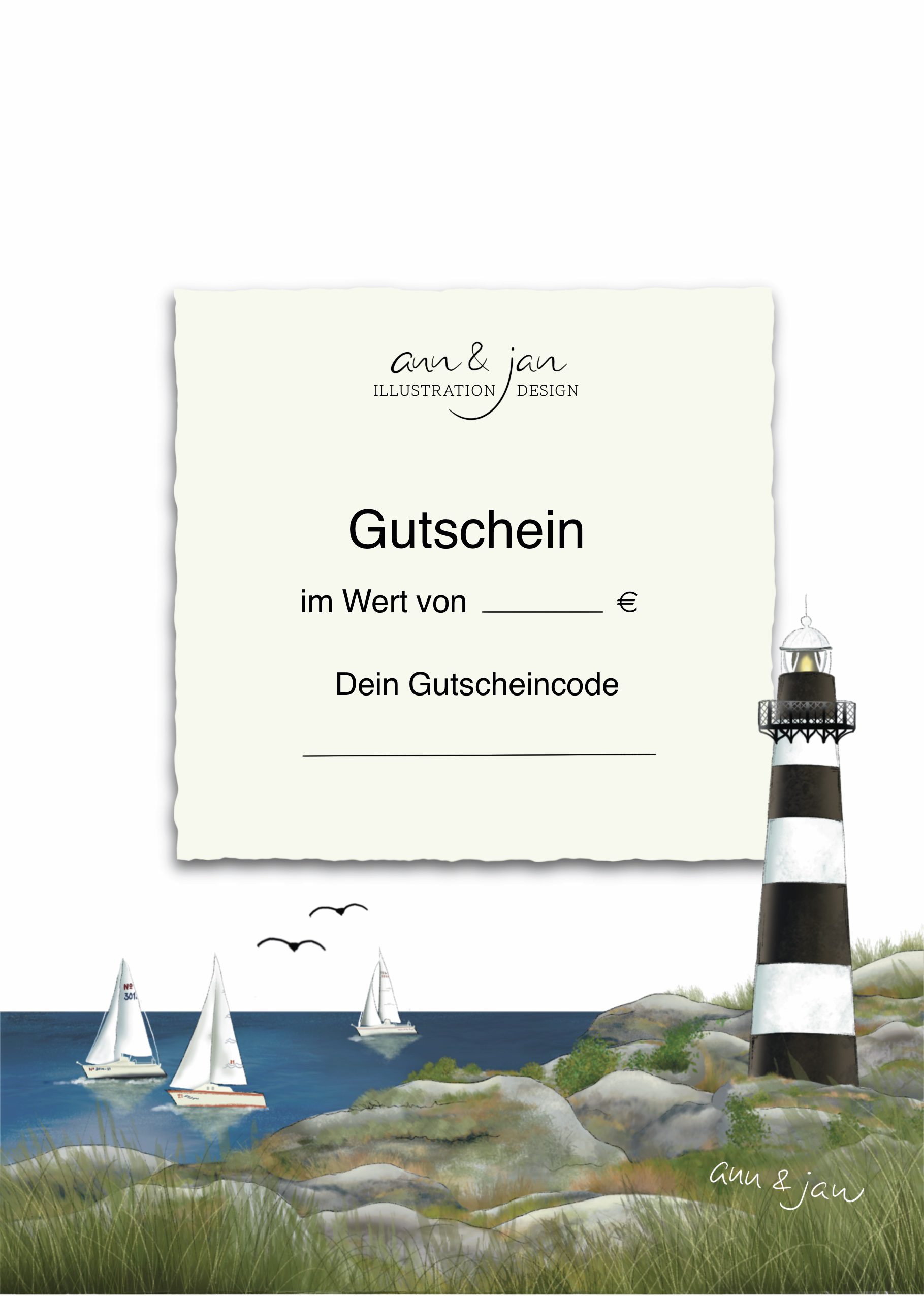 Geschenkgutschein Lasse von Ann & Jan Papeterie